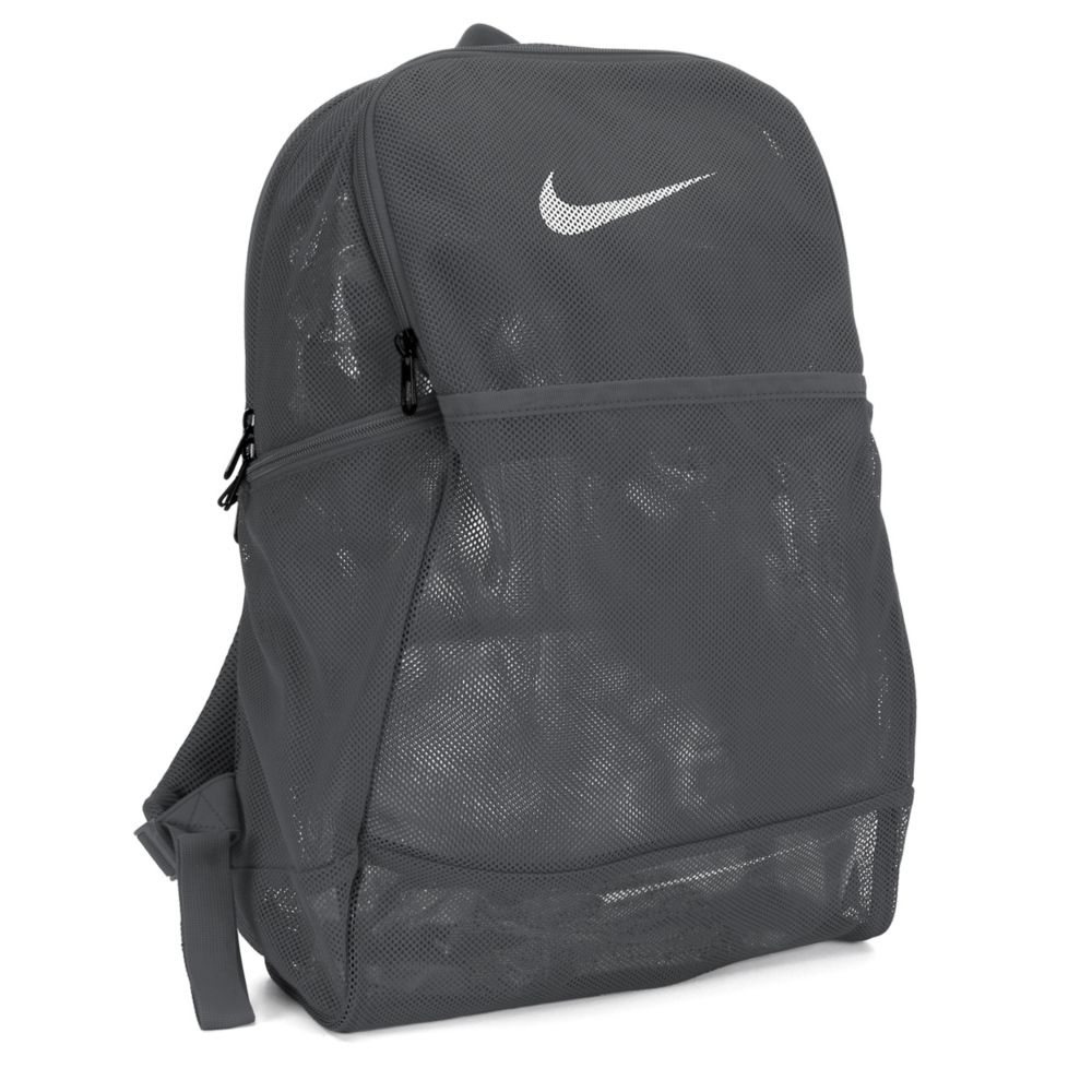 Grey Nike Unisex Brasilia Mesh Backpack 