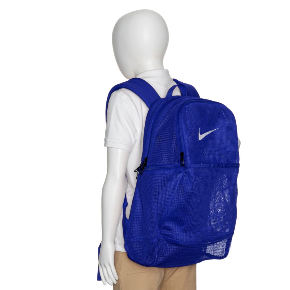 Blue Nike Mens Brasilia Mesh Backpack, Accessories