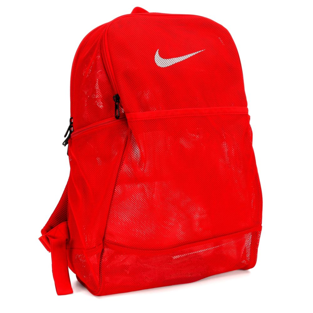 Red Nike Unisex Brasilia Mesh Backpack 
