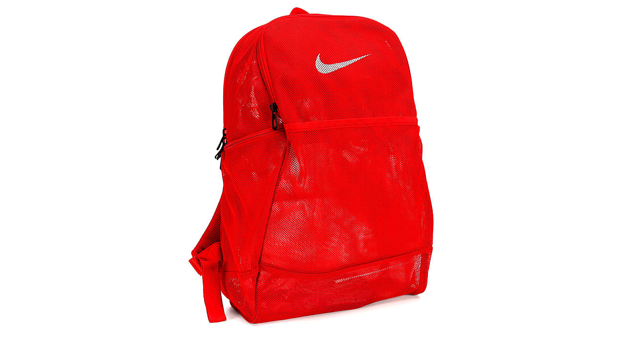let muggen kredit Red Nike Unisex Brasilia Mesh Backpack | Accessories | Rack Room Shoes