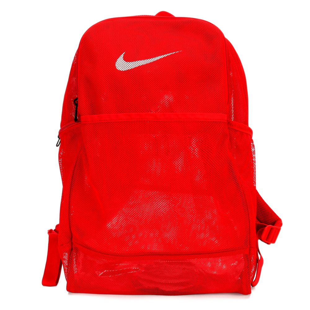 Red Nike Brasilia Mesh Backpack | Accessories | Rack Room