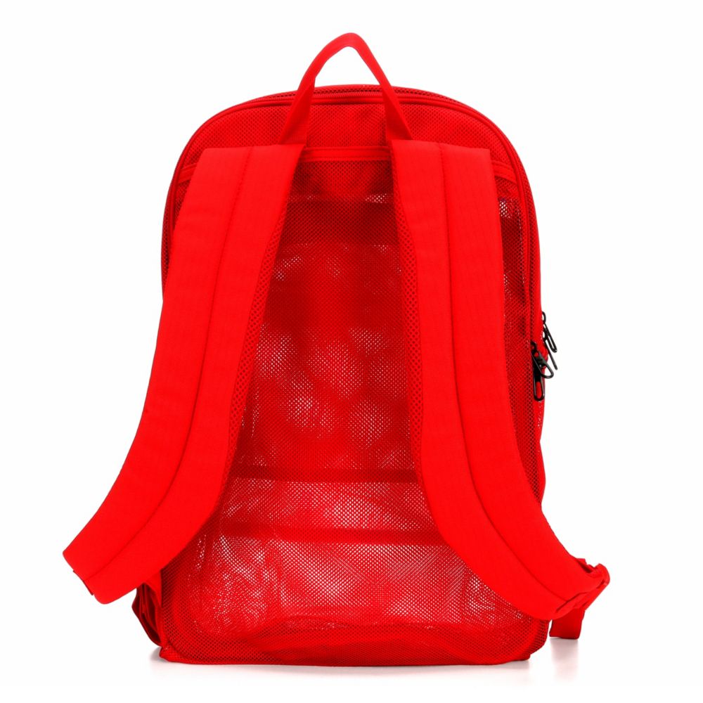 Red nike store mesh backpack