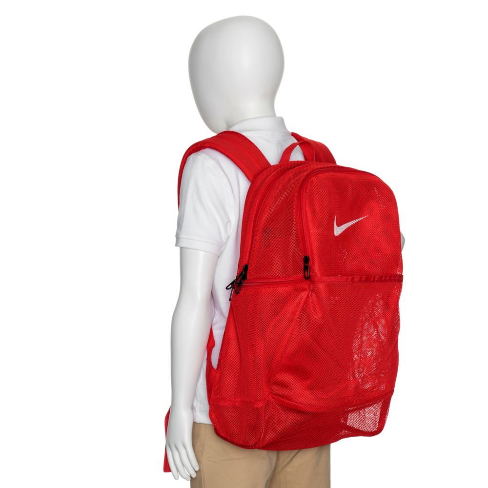 red nike backpack mesh