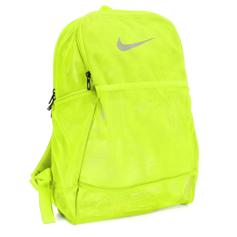 neon green nike backpack