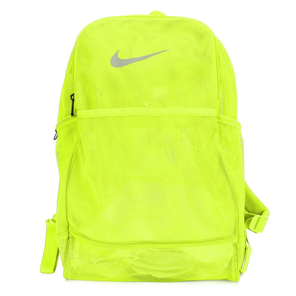 yellow nike mesh backpack