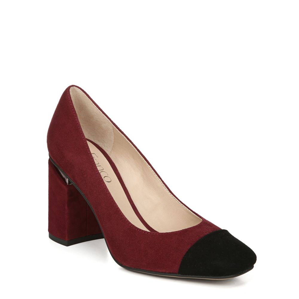 franco sarto block heel pump