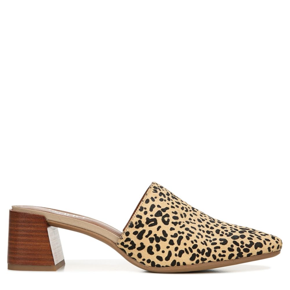 franco sarto mules leopard