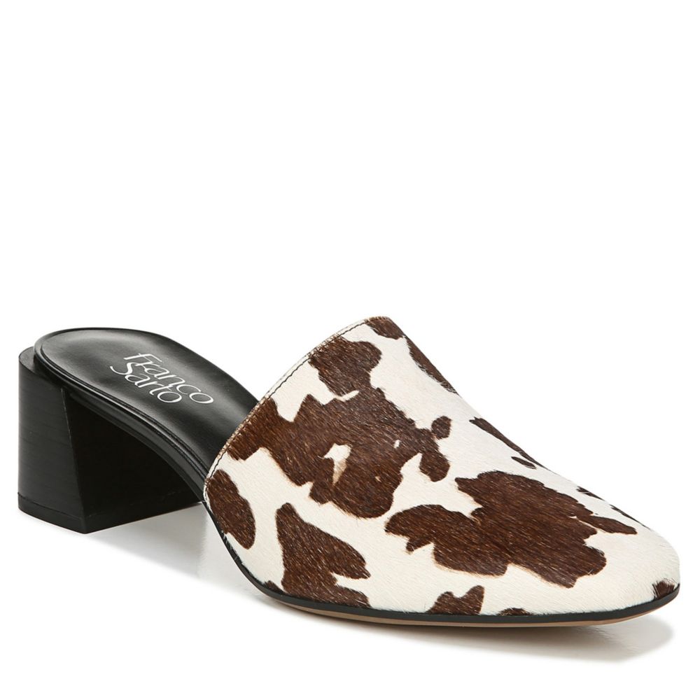 franco sarto mules leopard