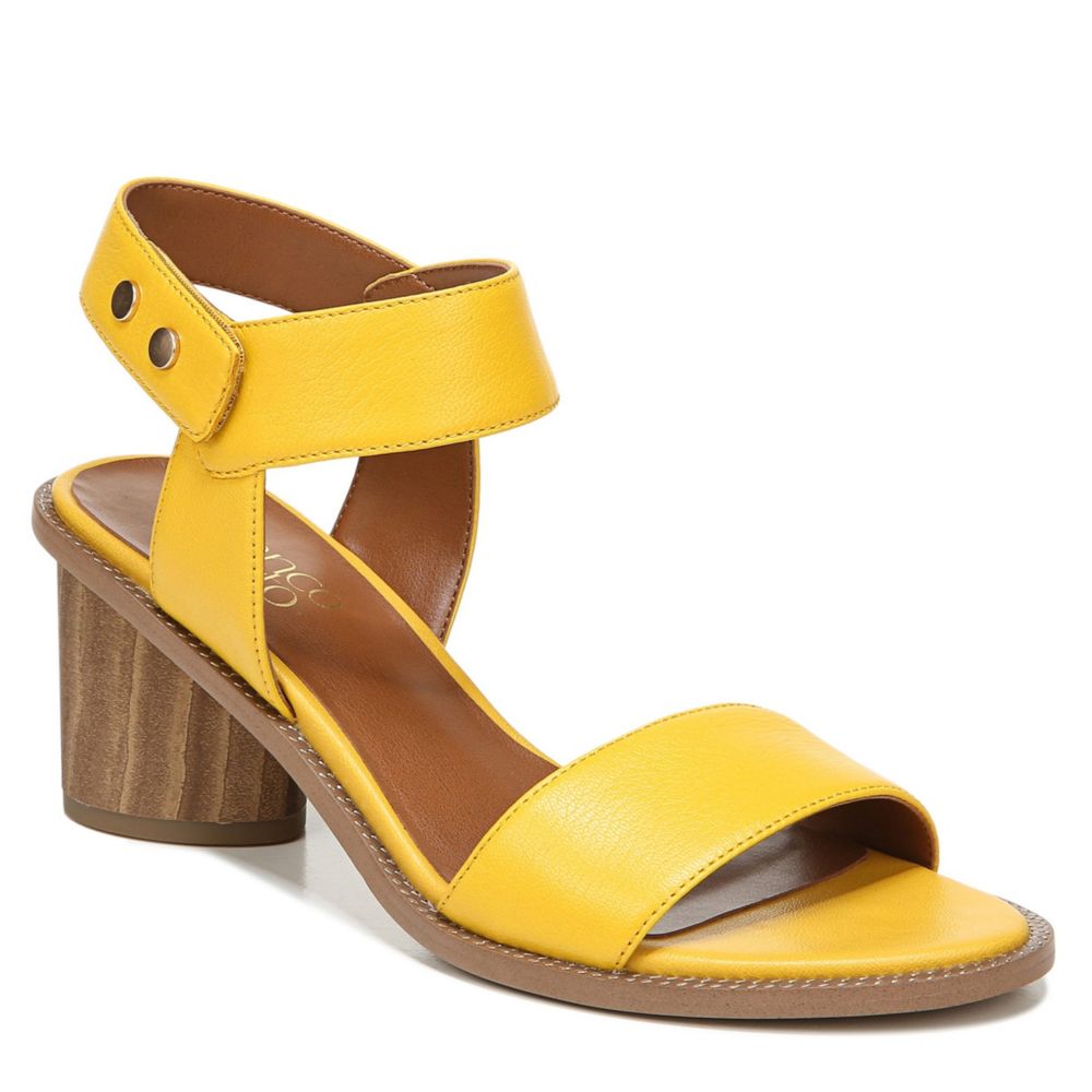 franco sarto yellow sandals