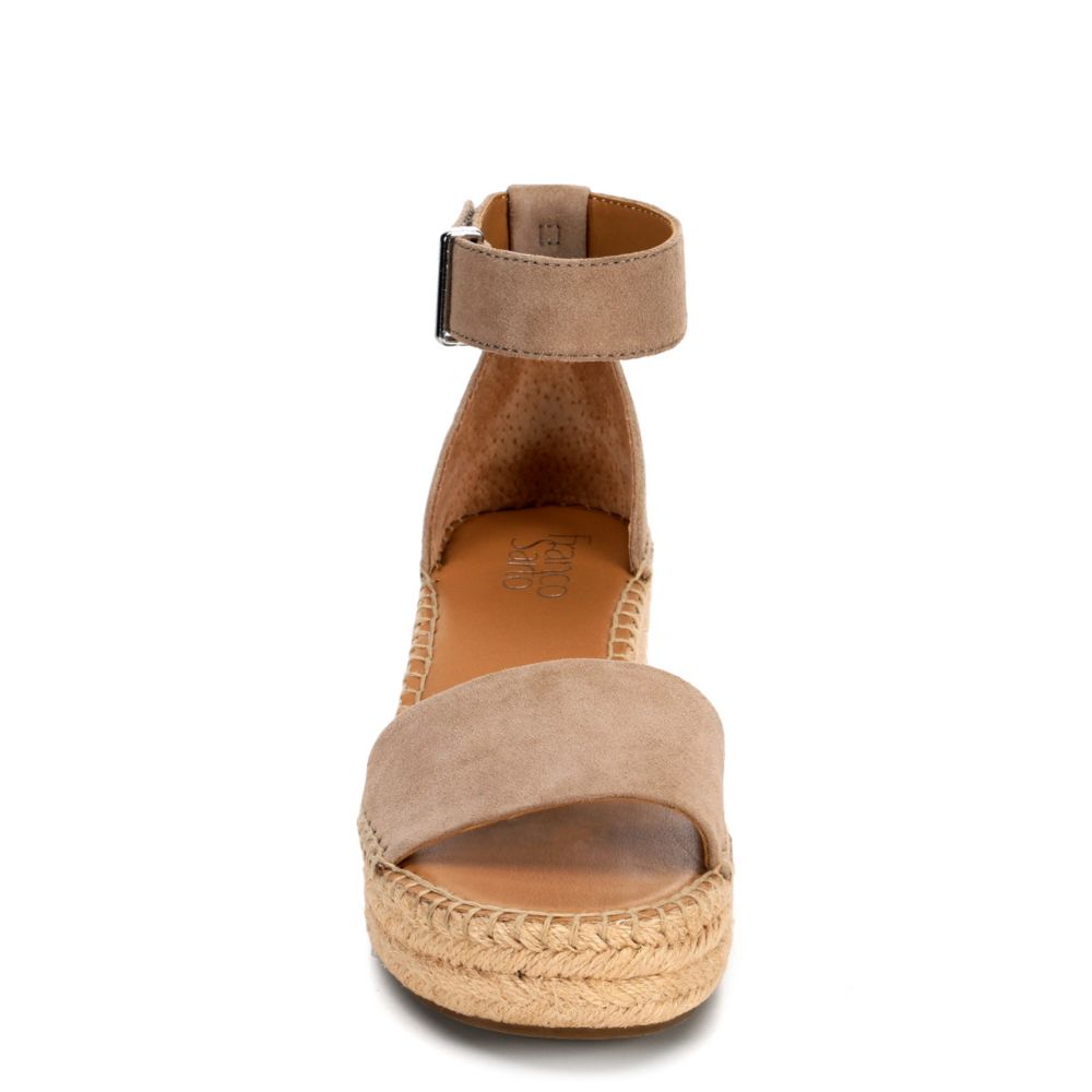 FRANCO SARTO Womens Pela Espadrille Wedge Sandal - TAUPE