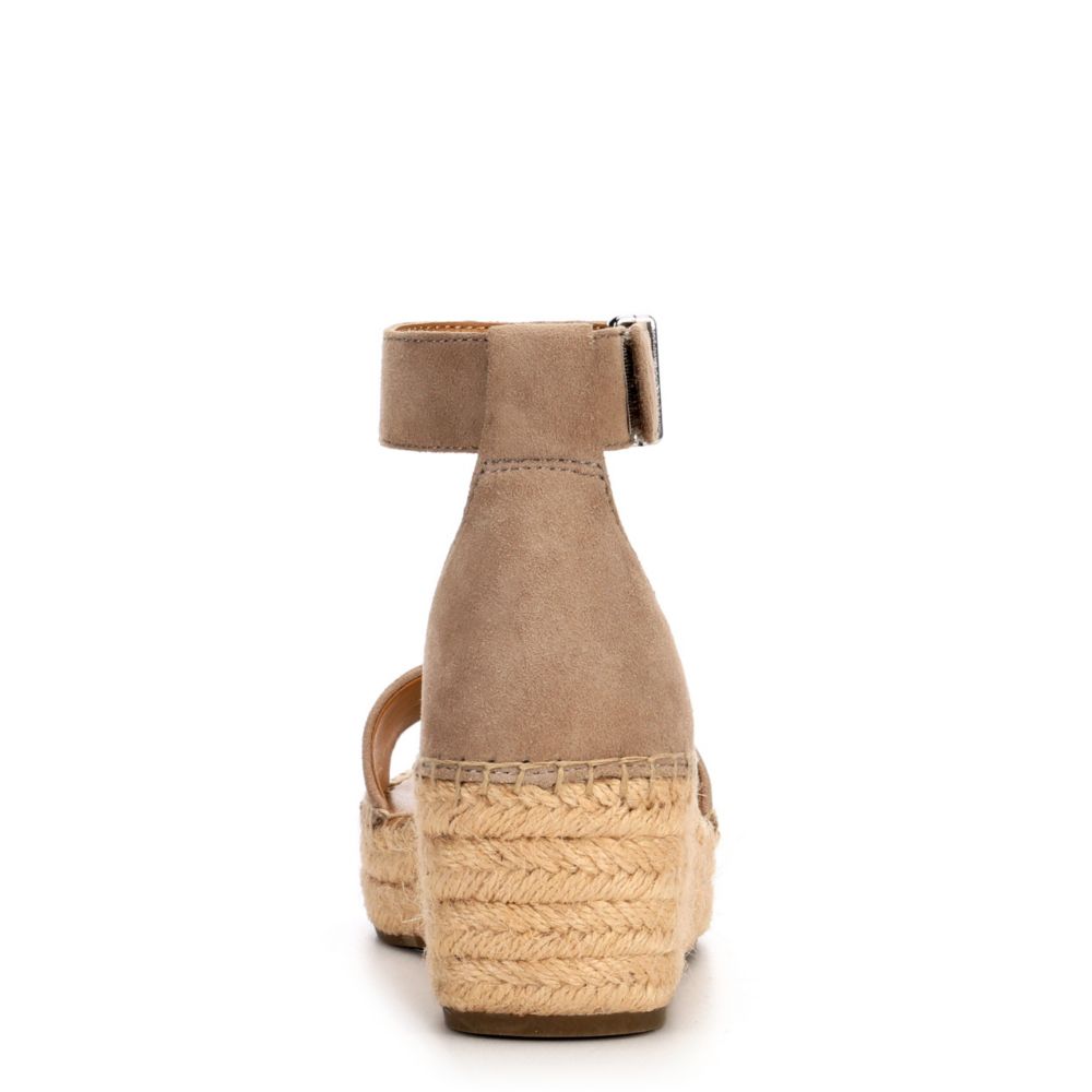 FRANCO SARTO Womens Pela Espadrille Wedge Sandal - TAUPE