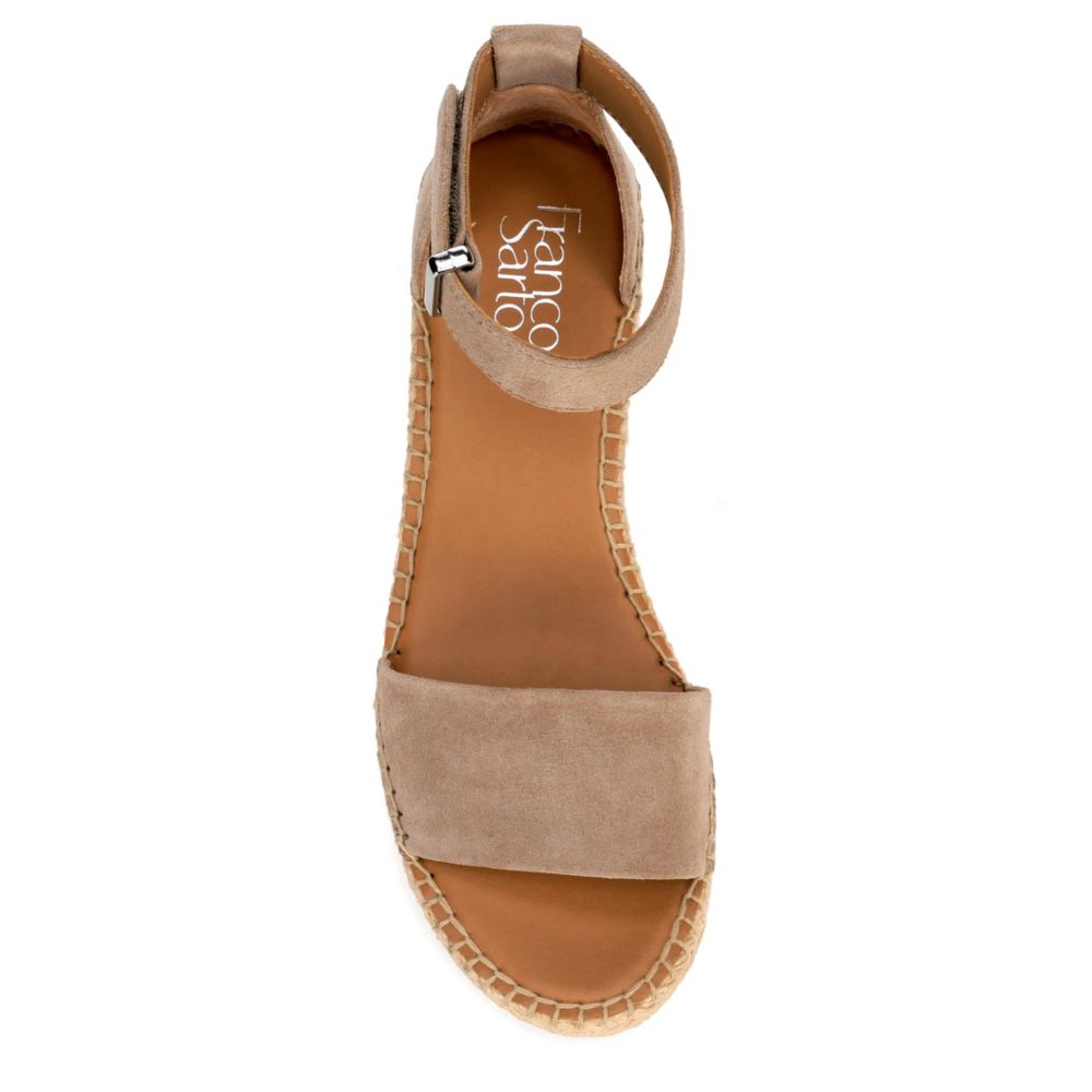 FRANCO SARTO Womens Pela Espadrille Wedge Sandal - TAUPE
