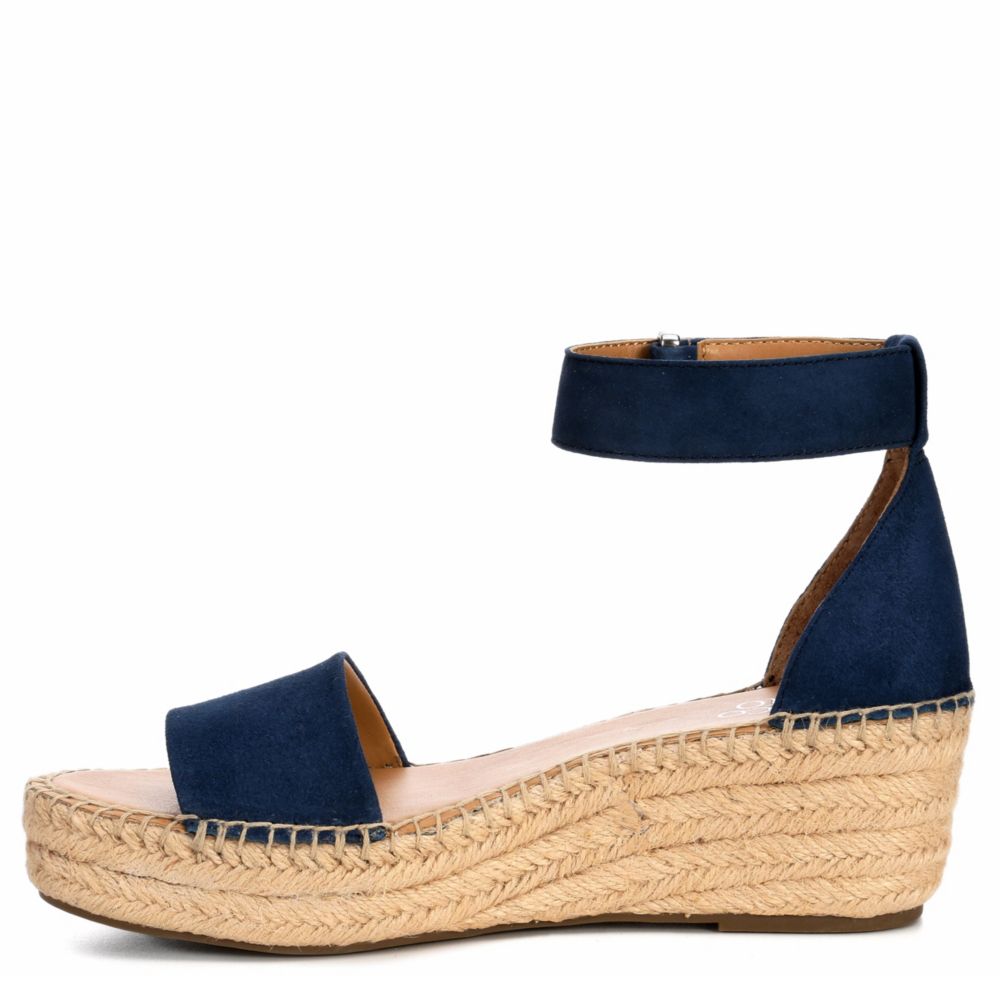 franco sarto navy wedge