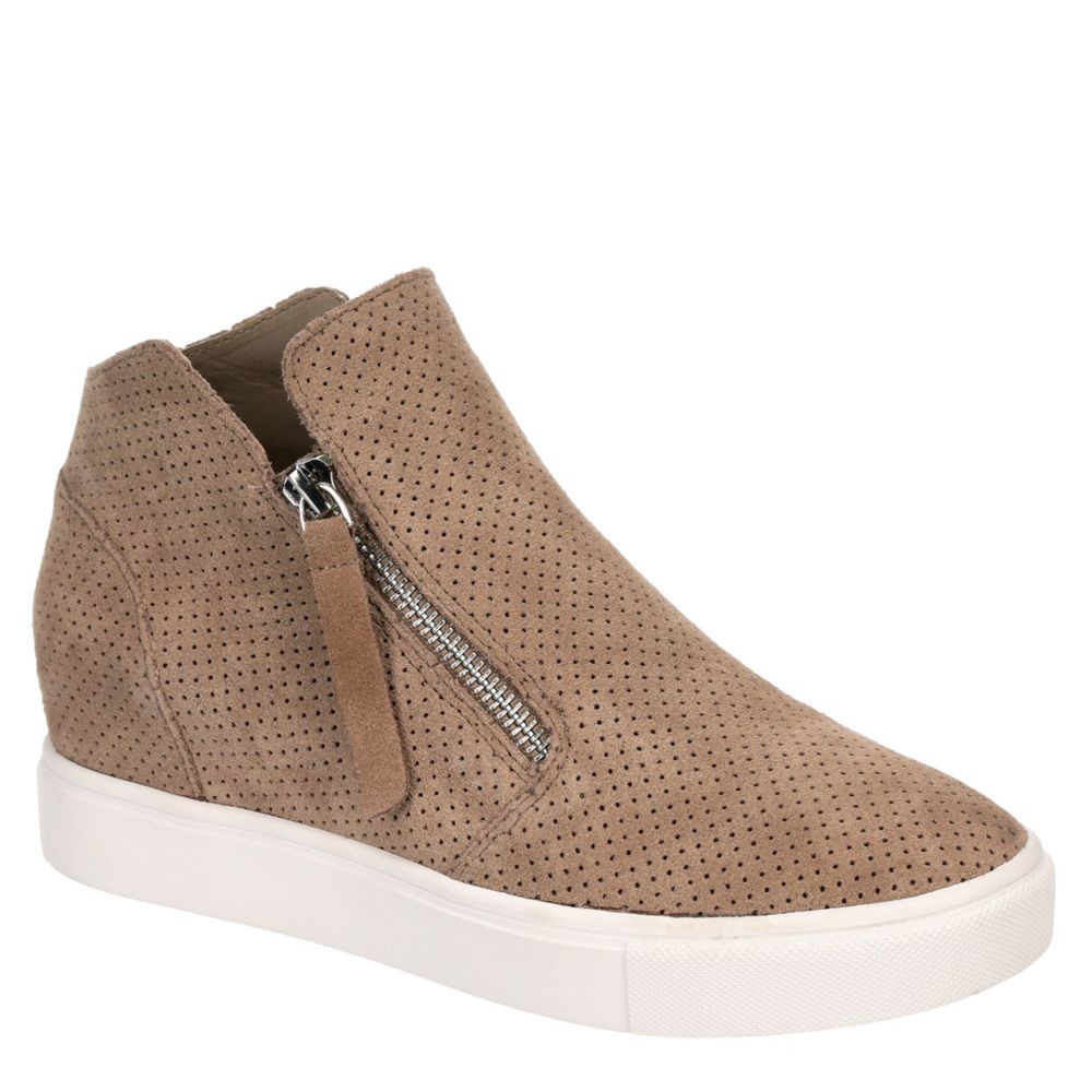 steve madden wedge sneaker taupe