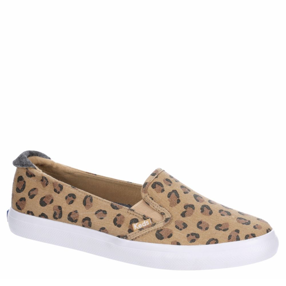 leopard slip on womens