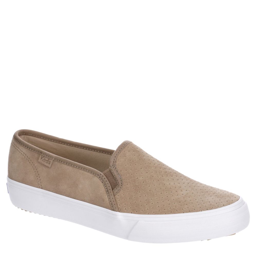 keds double decker slip on taupe