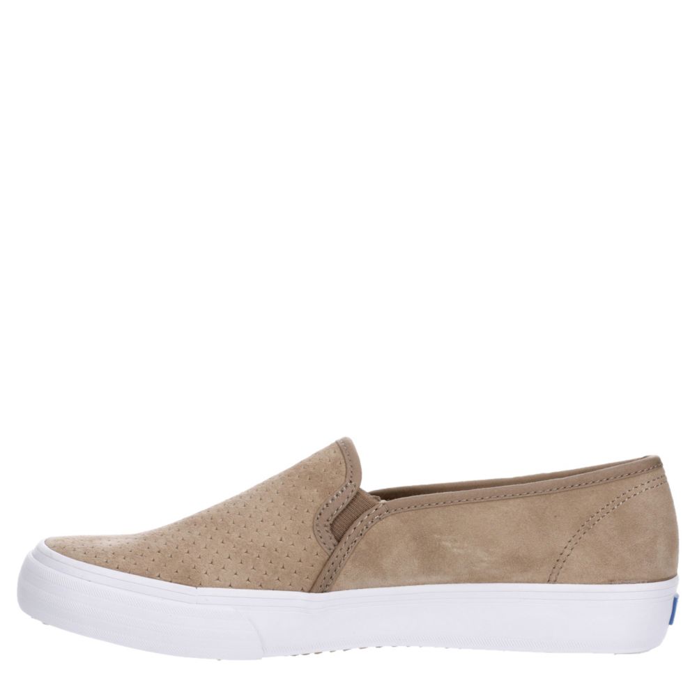 KEDS Womens Double Decker Slip On Sneaker - TAUPE