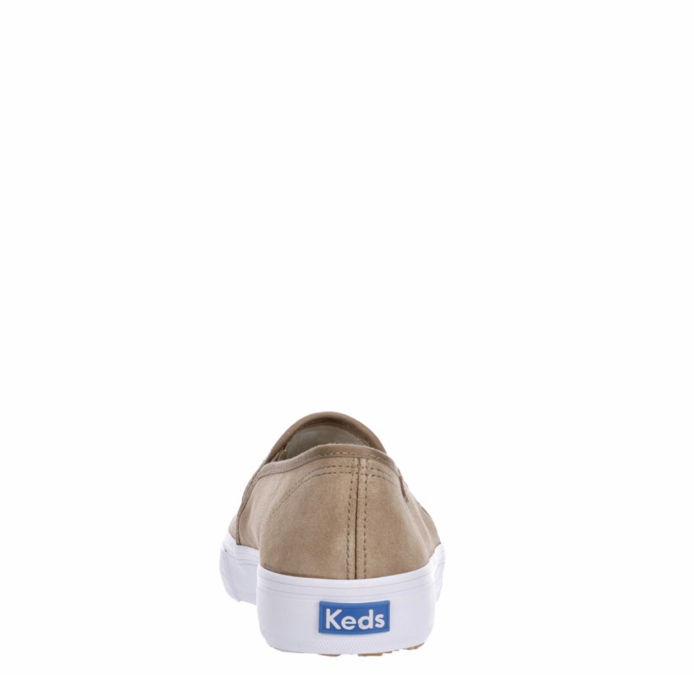 KEDS Womens Double Decker Slip On Sneaker - TAUPE