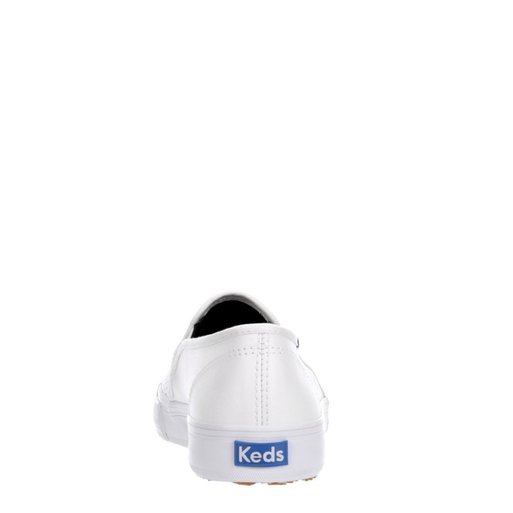 KEDS Womens Double Decker Slip On Sneaker - WHITE