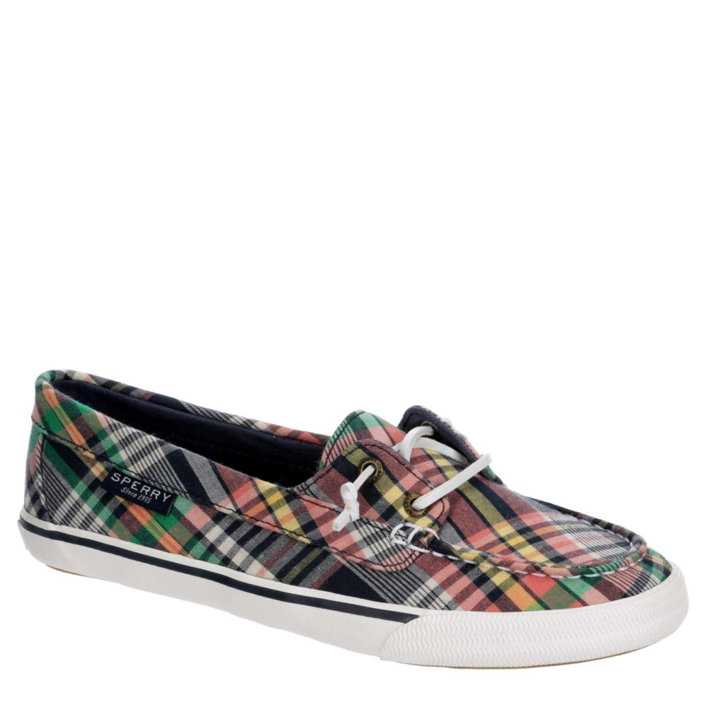 plaid slip on shoes