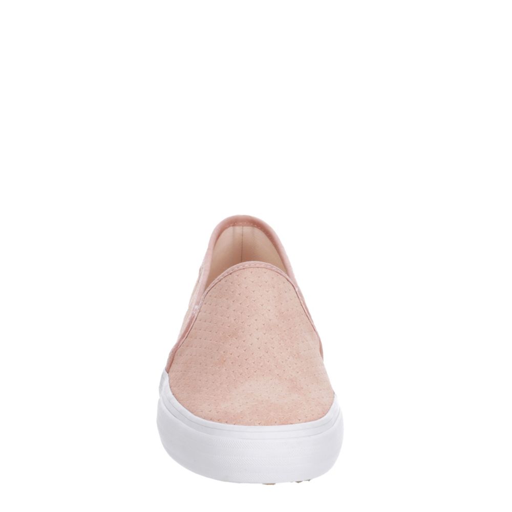 KEDS Womens Double Decker Slip On Sneaker - PALE PINK