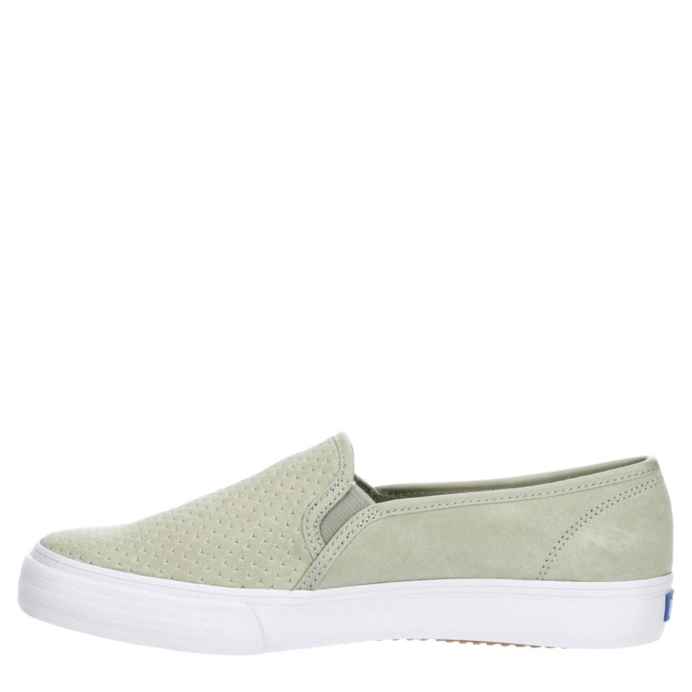 KEDS Womens Double Decker Slip On Sneaker - PALE GREEN