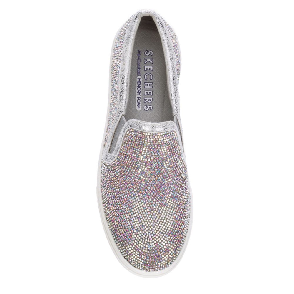 skechers shoes womens silver