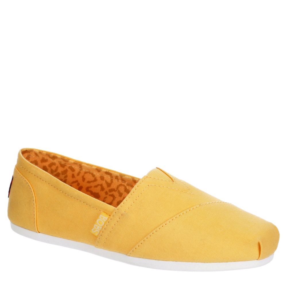 Yellow Skechers Bobs Womens Peace And 