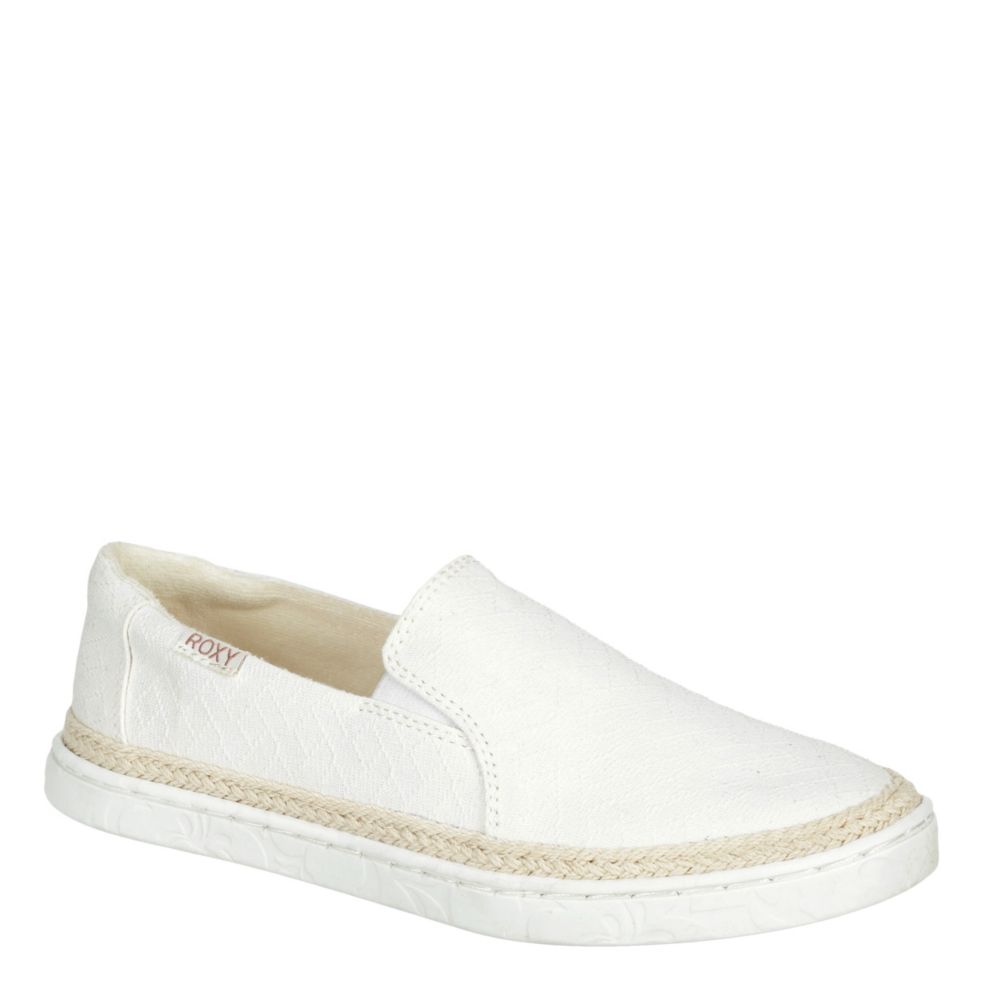 roxy white slip on sneakers