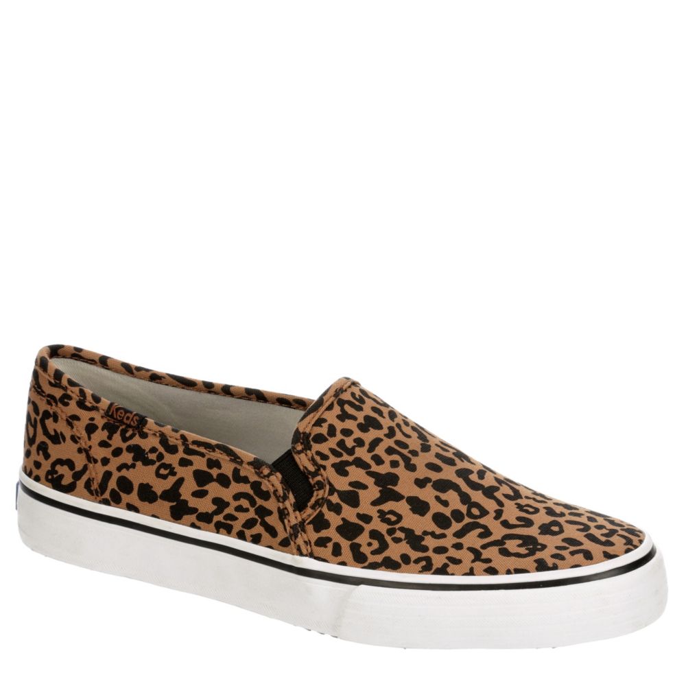 keds double decker mule leopard