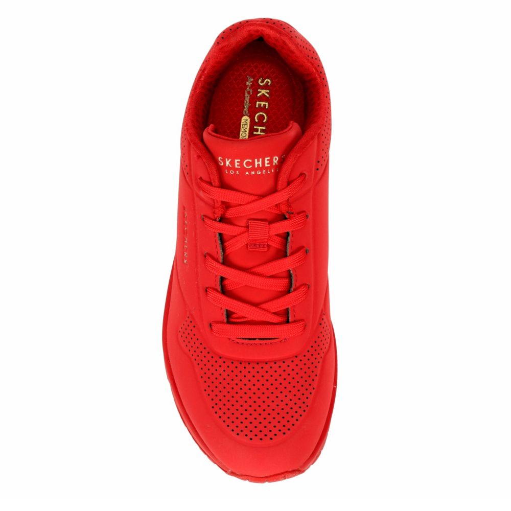 SKECHERS Womens Uno-stand On Air Sneaker - RED
