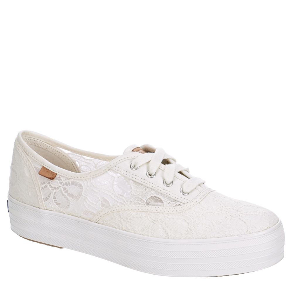 platform white keds