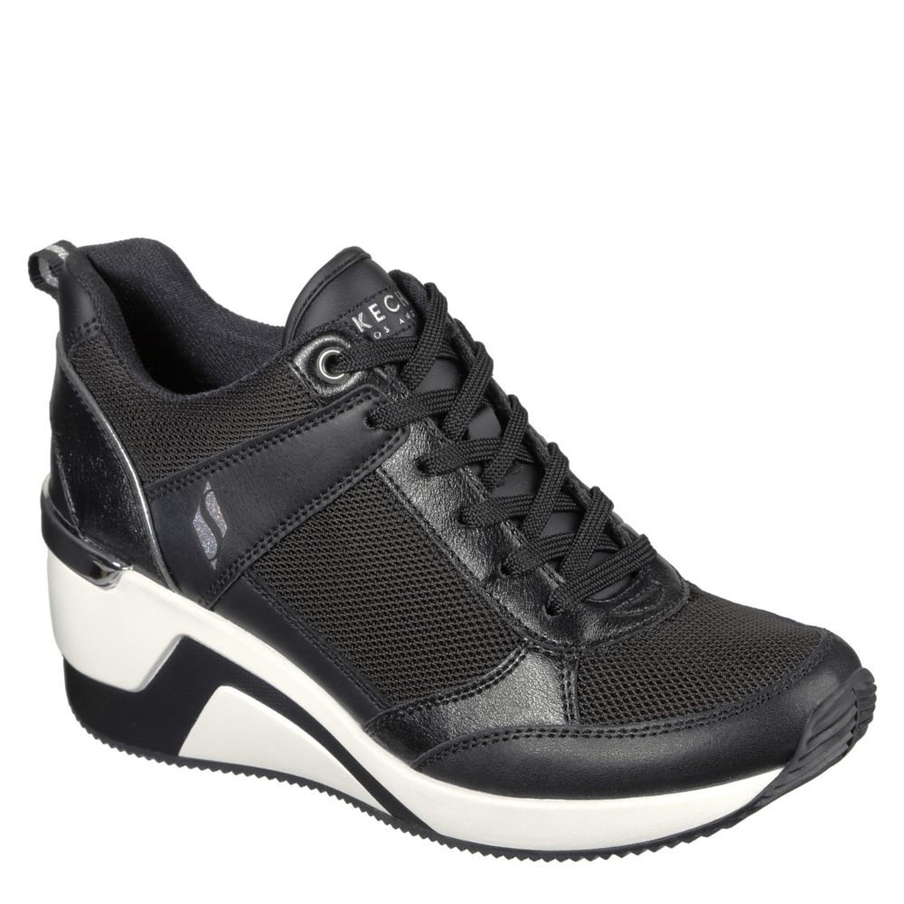 skechers high heel sneakers