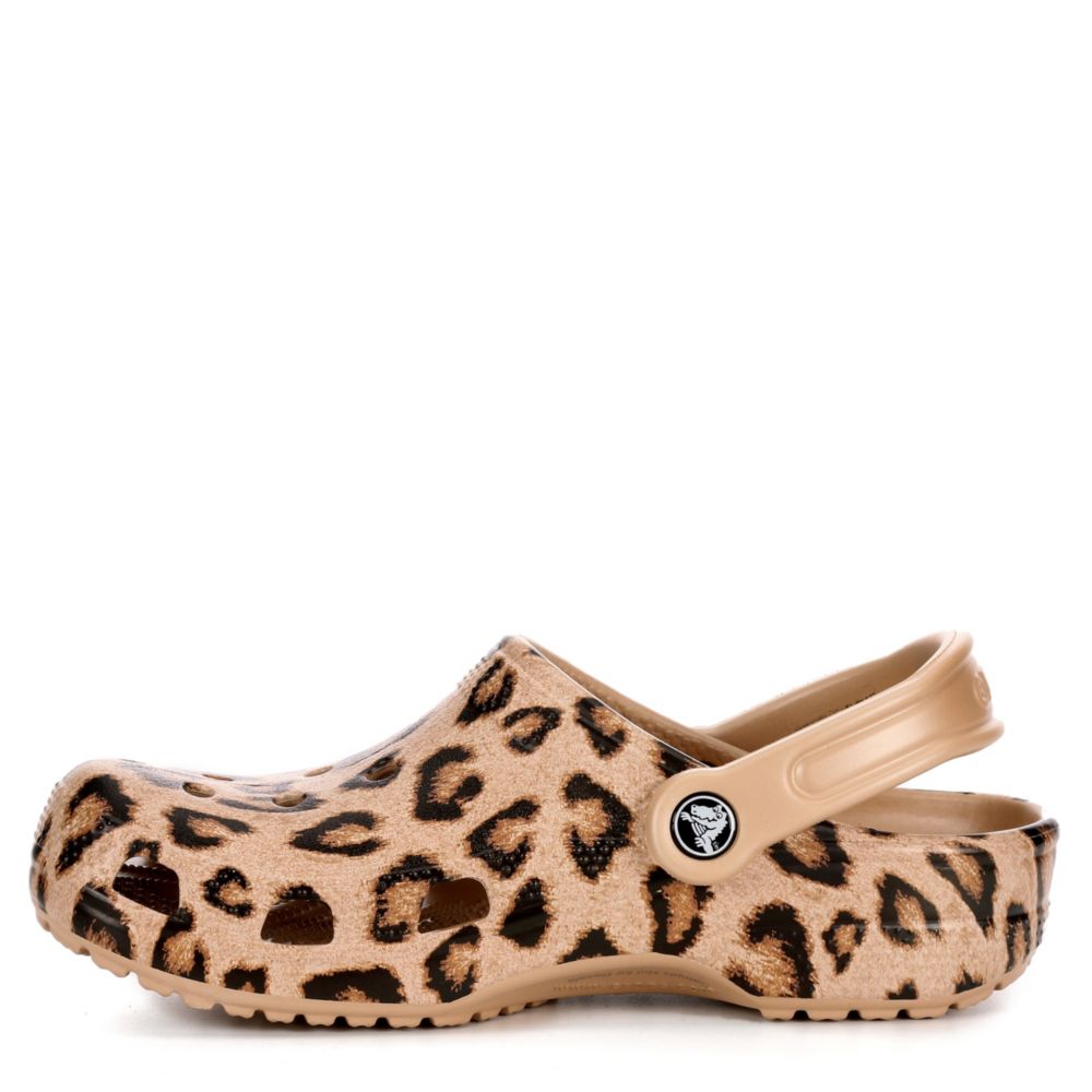 leopard crocs size 8