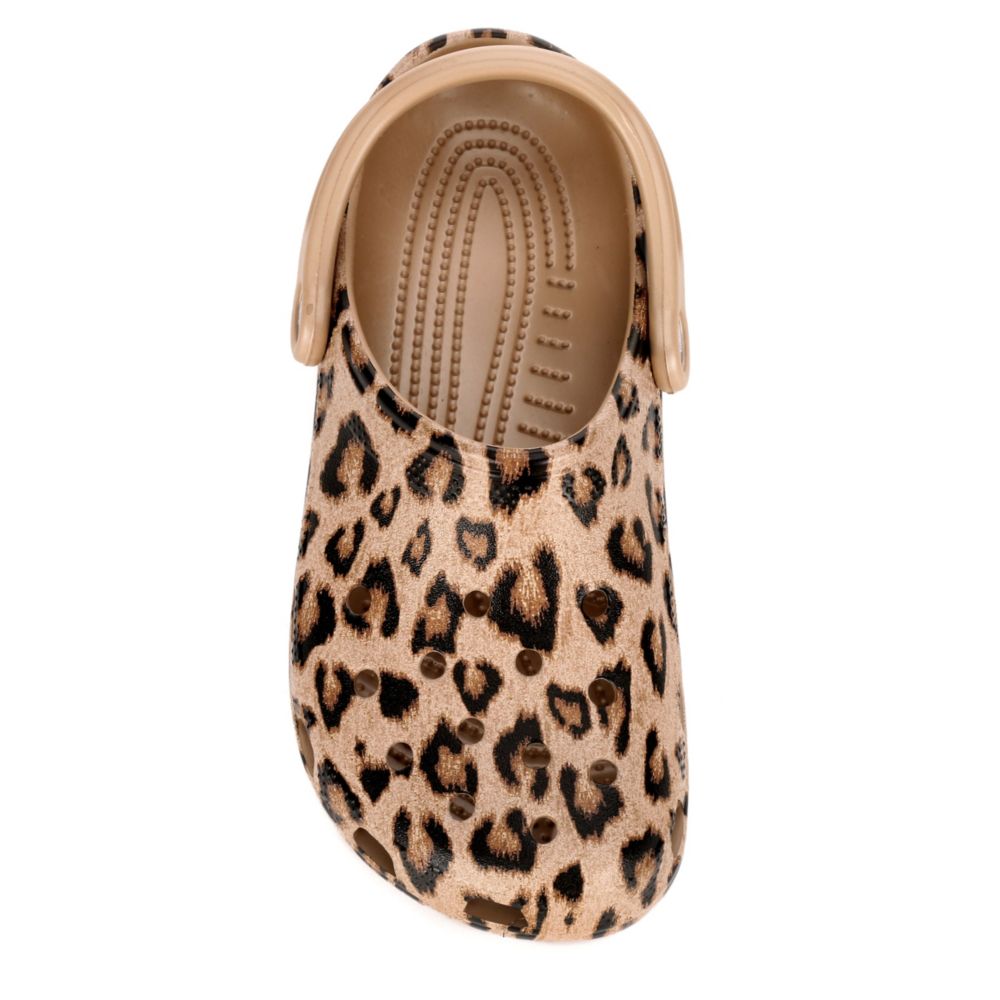 CROCS Womens Classic Clog - LEOPARD