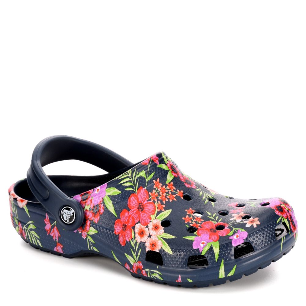 black floral crocs