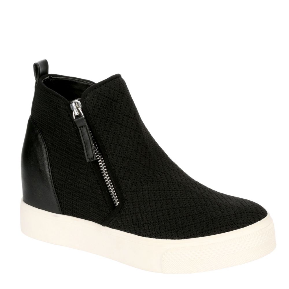 steve madden womens black sneakers