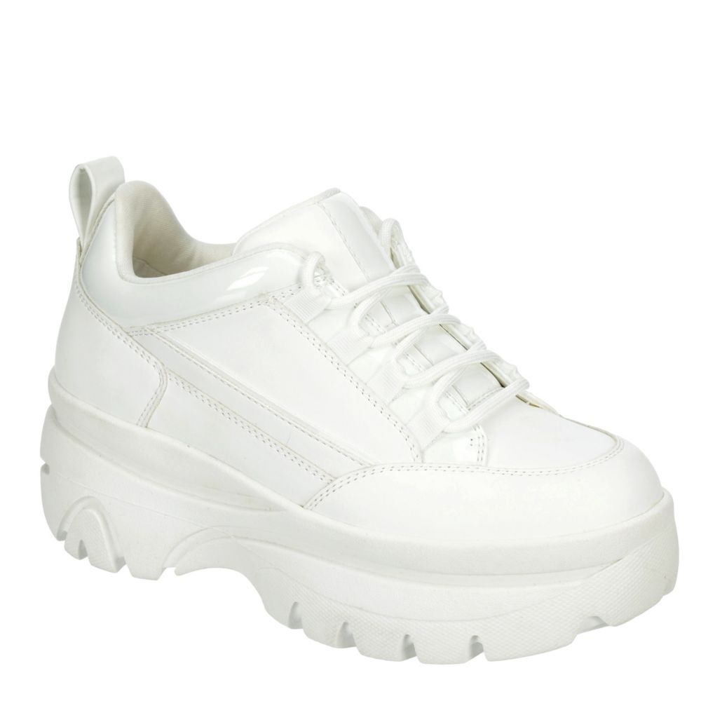 madden girl white platform sneakers