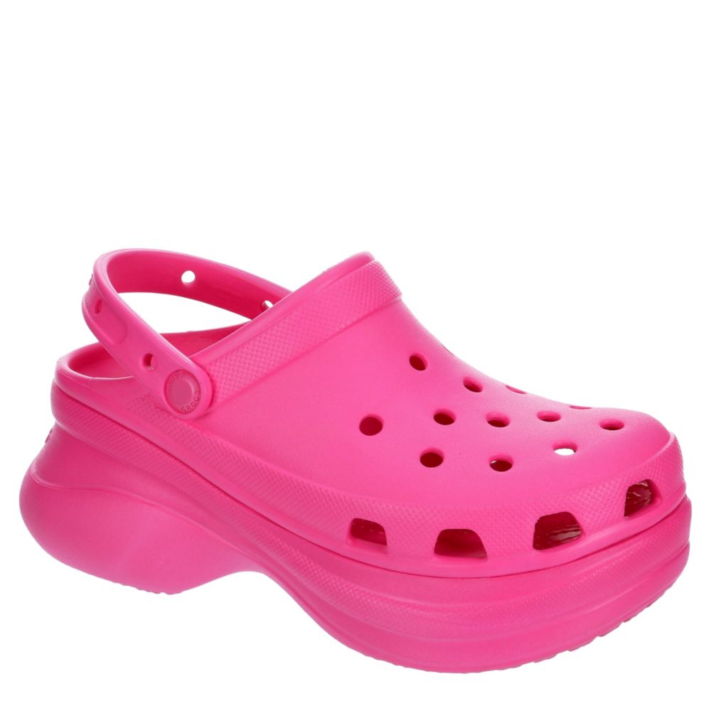 Bright Pink Crocs Womens Classic Bae 