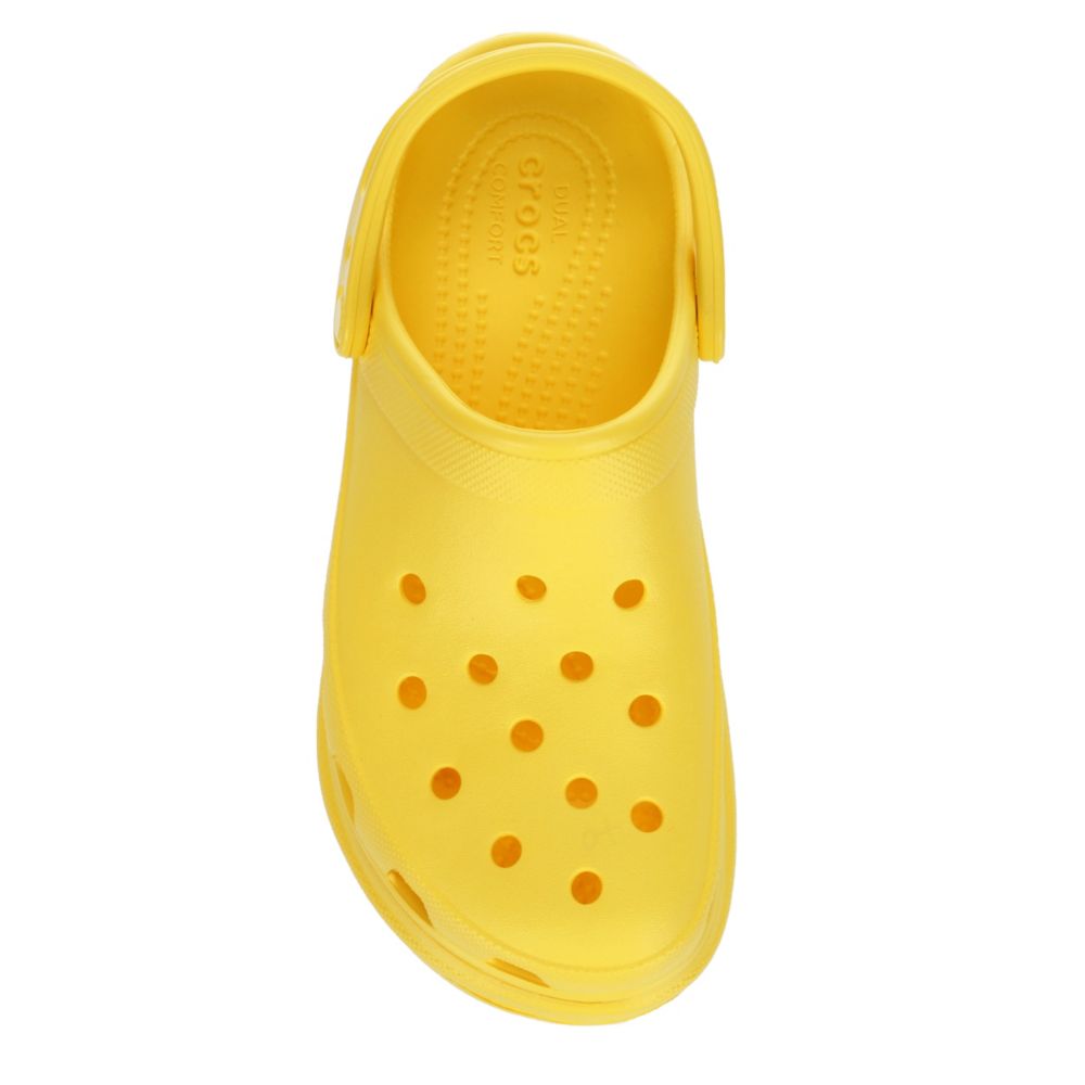 platform crocs yellow