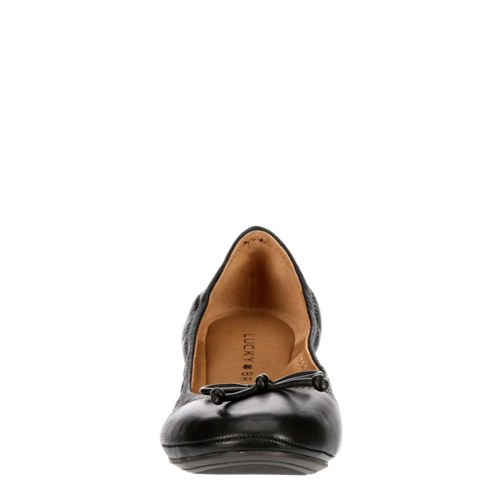 LUCKY BRAND Womens Eadda Flat - BLACK