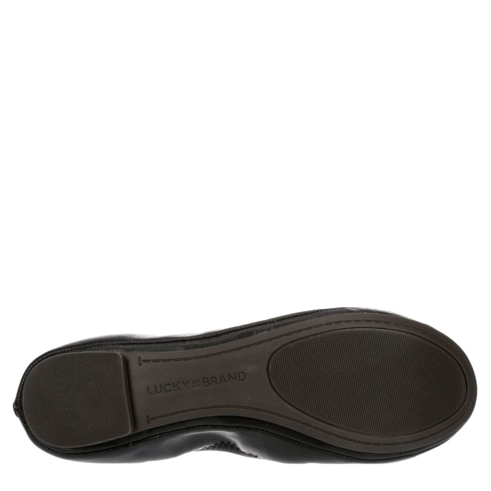 LUCKY BRAND Womens Eadda Flat - BLACK