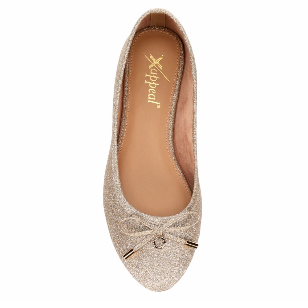 XAPPEAL Womens Zada Flat - GOLD