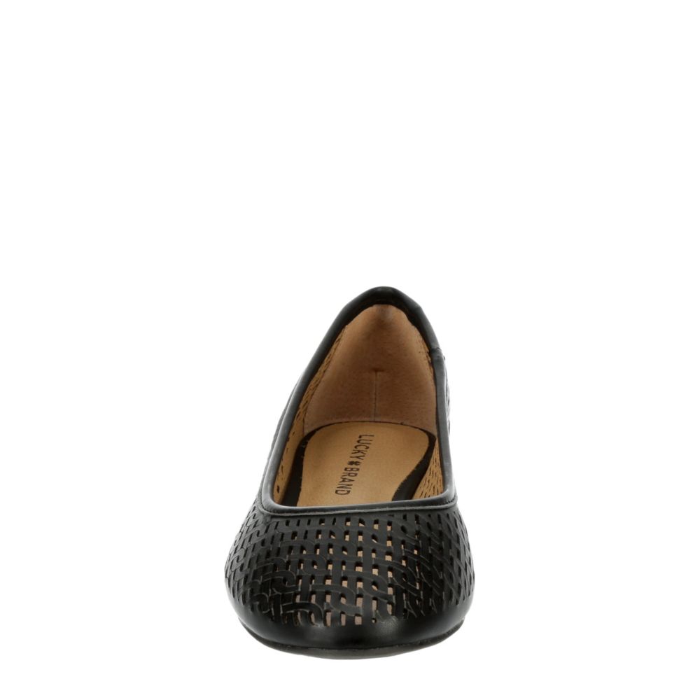LUCKY BRAND Womens Elsina Flat - BLACK