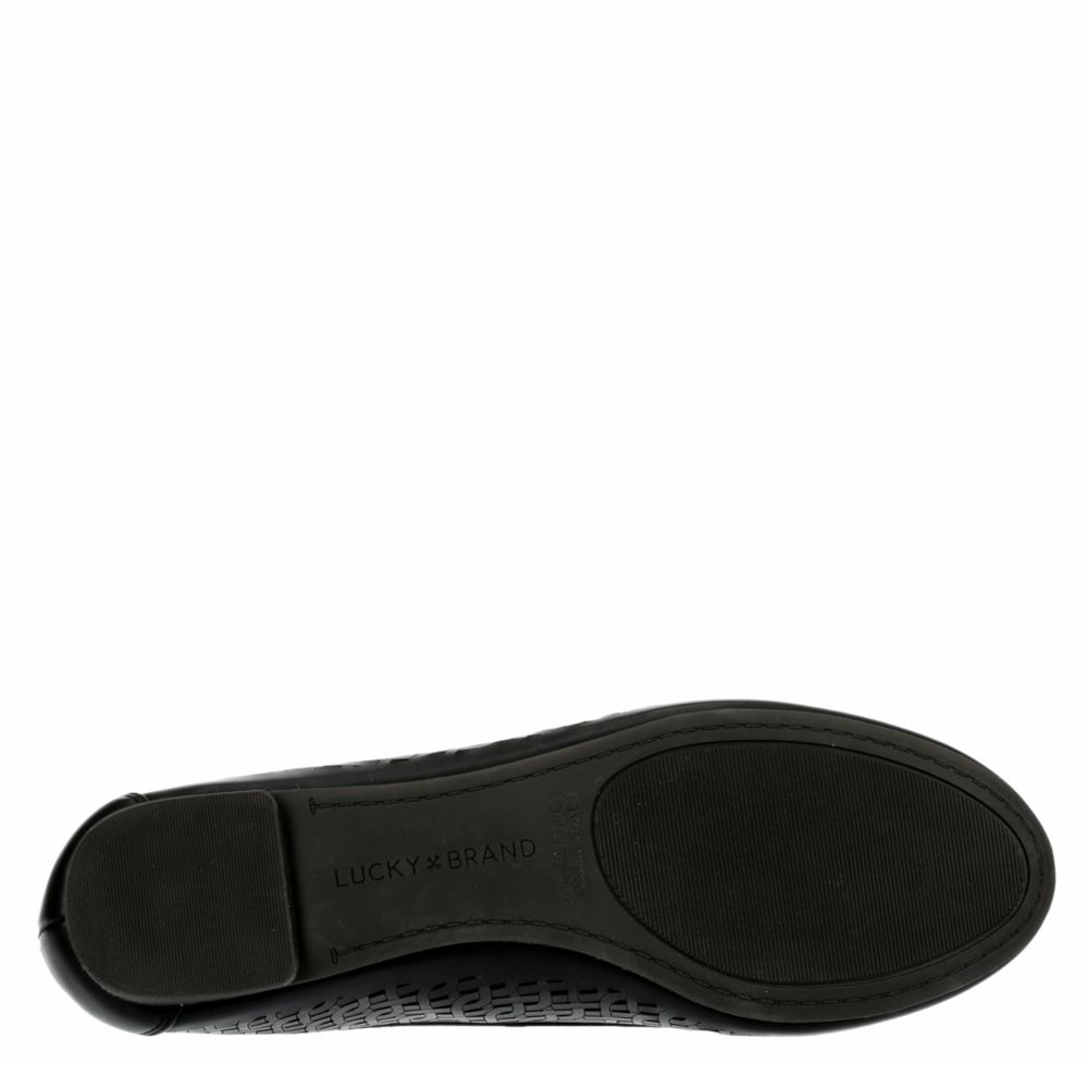 LUCKY BRAND Womens Elsina Flat - BLACK