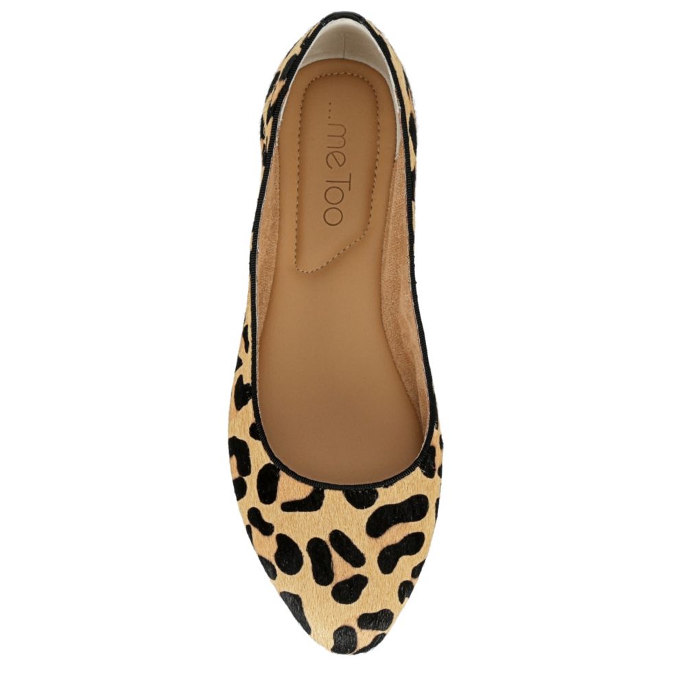 ME TOO Womens Ariane Flat - LEOPARD