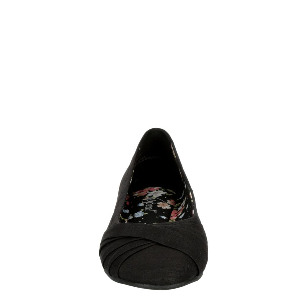 XAPPEAL Womens Dani Jo Flat - BLACK