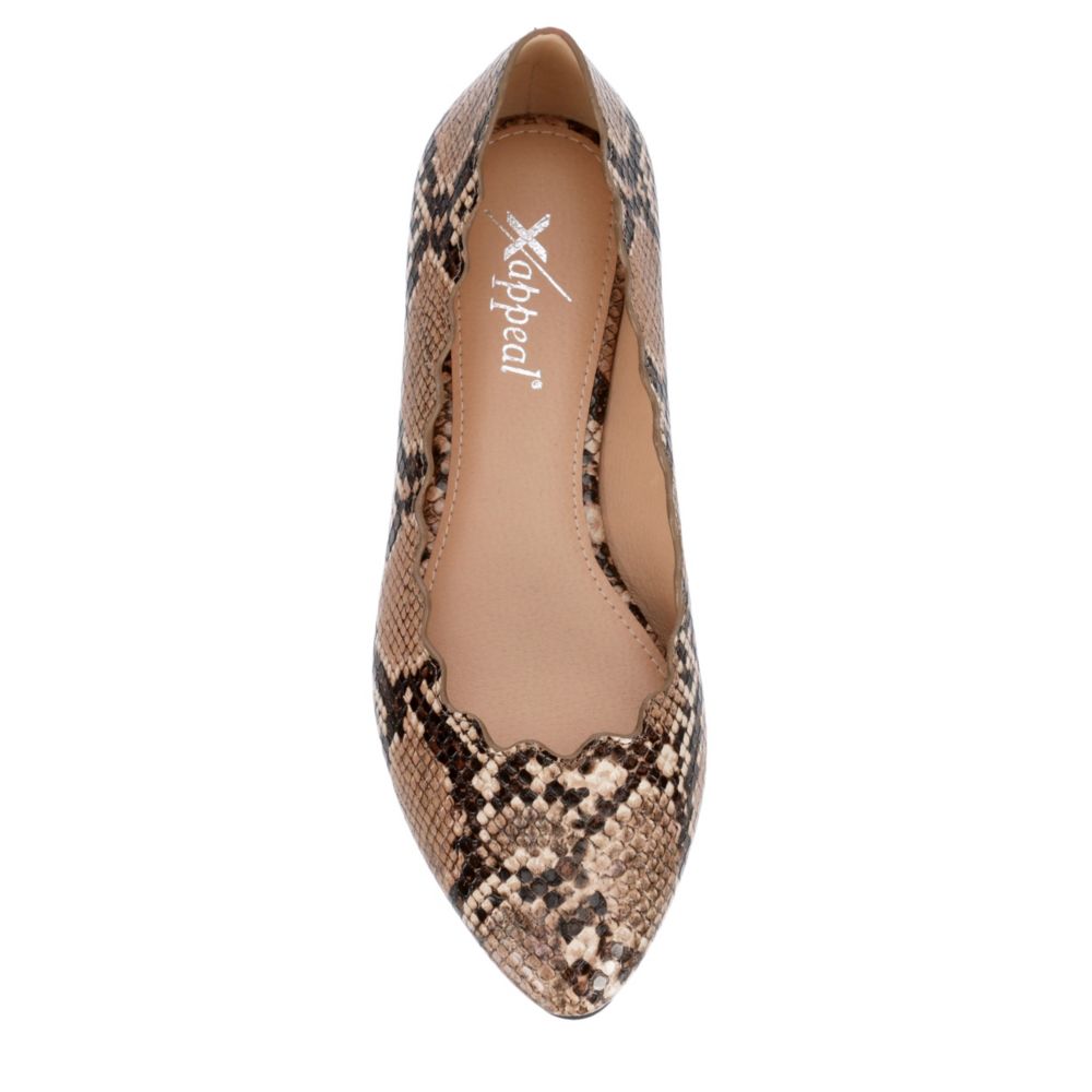 XAPPEAL Womens Amanda Flat - SNAKE