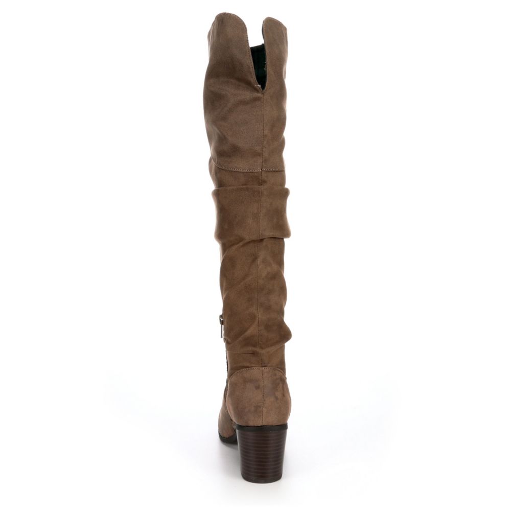 L4L Womens Trap Over The Knee Boot - TAUPE
