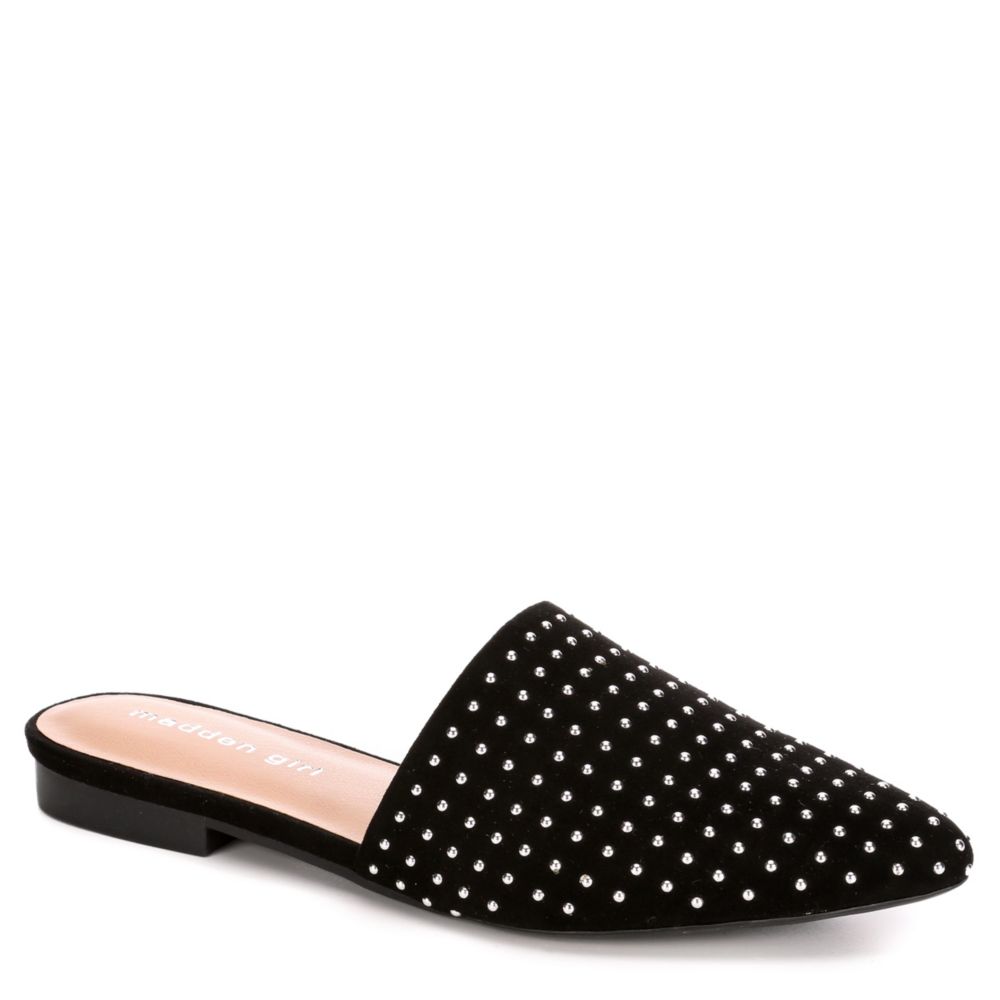 madden girl black slip on